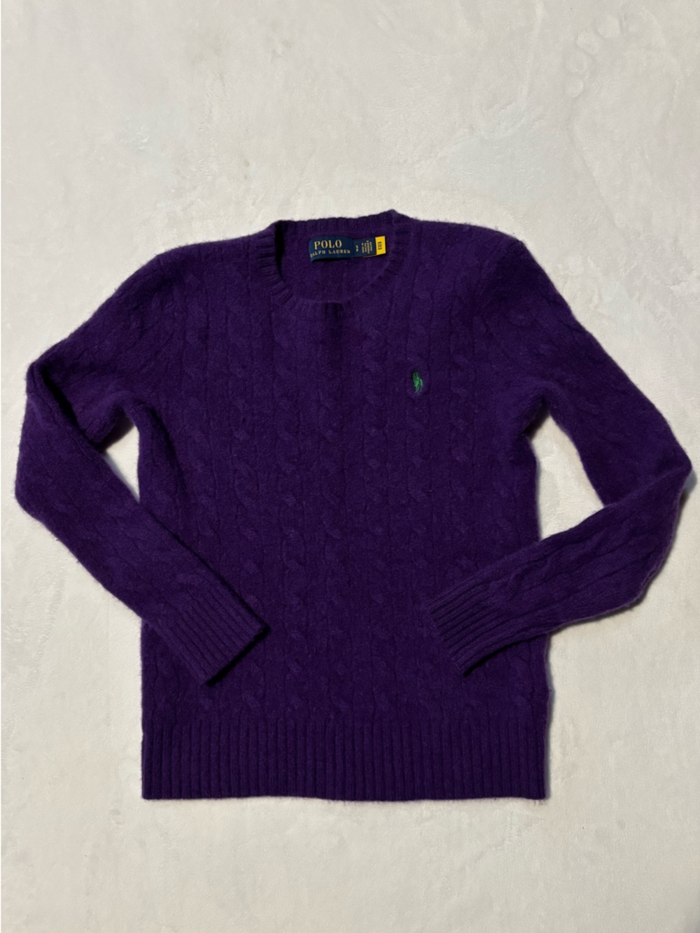 Polo Ralph Lauren Cable Wool-Cashmere Crewneck Sweater - Picture 3 of 8